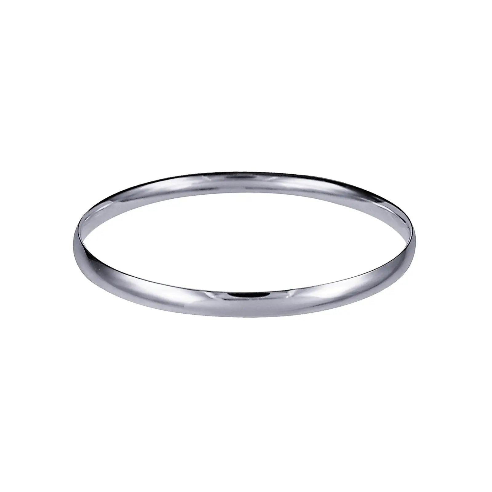 Sterling Silver 5.5 x 60mm Comfort Fit Bangle