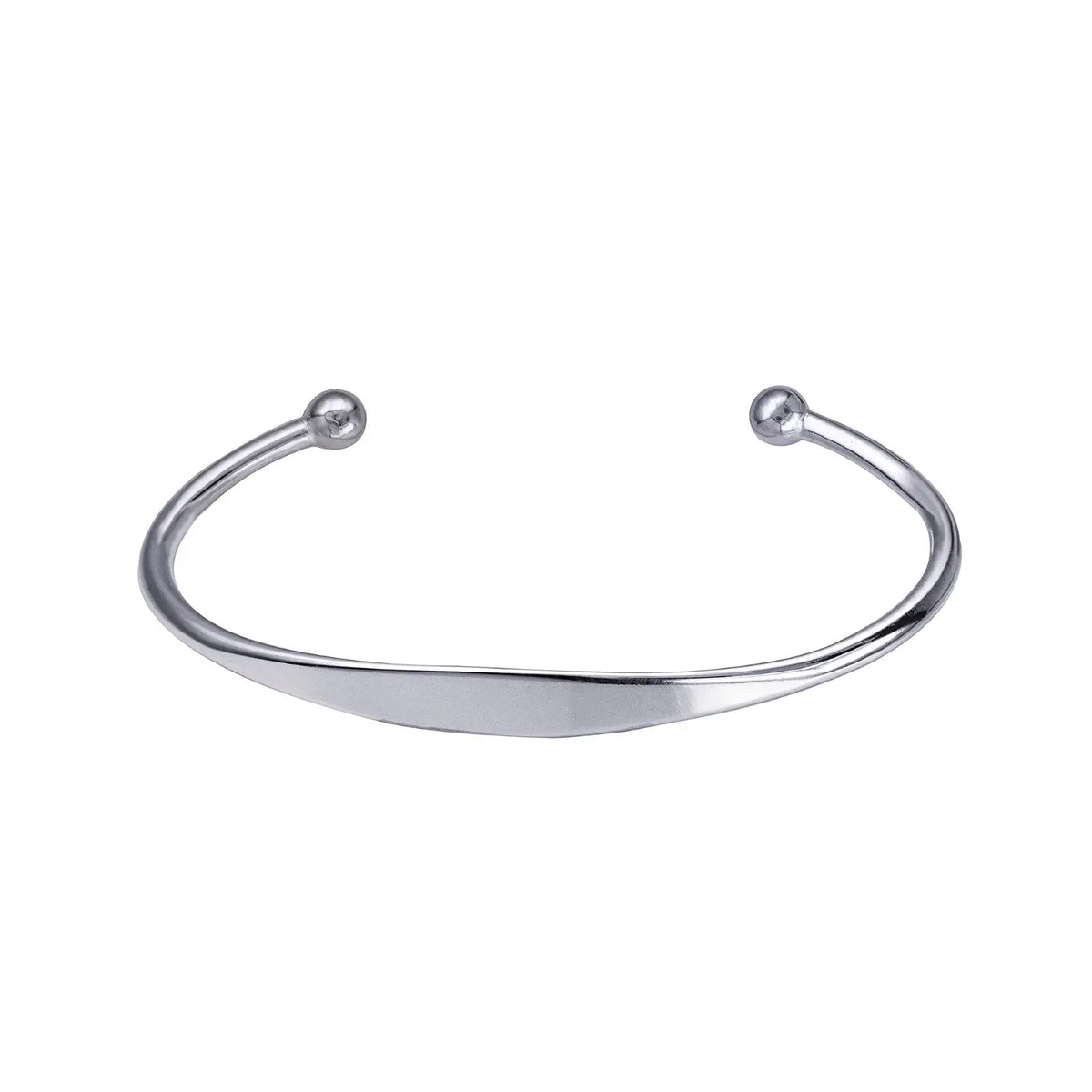 Sterling Silver Childs Surf Cuff Bangle