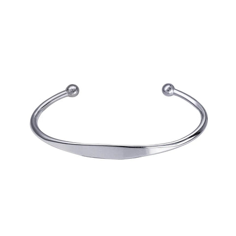 Sterling Silver Childs Surf Cuff Bangle