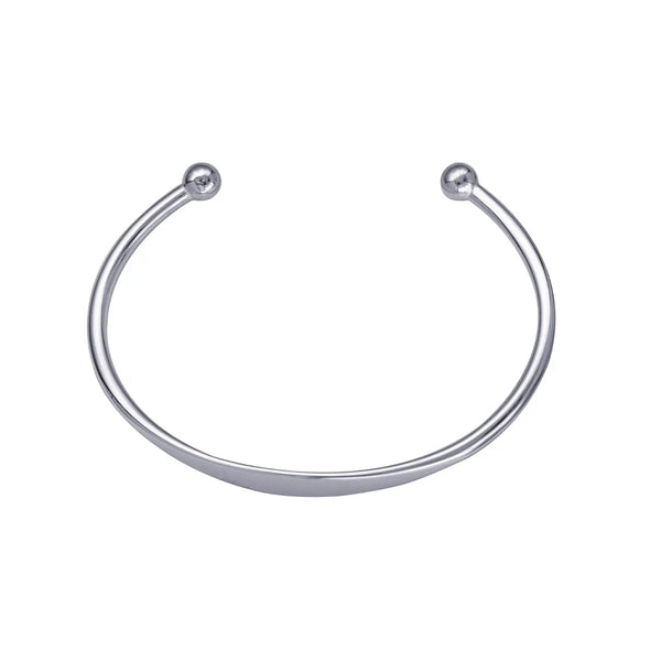 Sterling Silver Childs Surf Cuff Bangle - alternate view