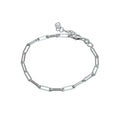 Sterling Silver Oblong Link Bracelet