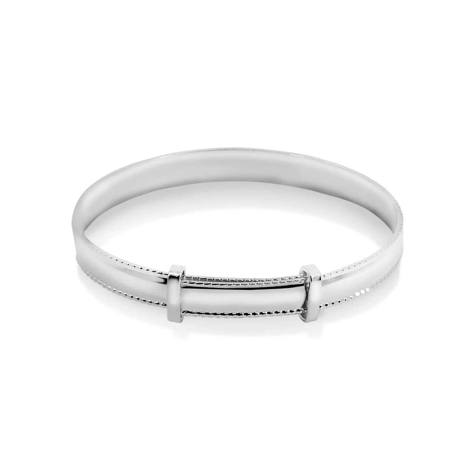 Sterling Silver Plain Childs Expanding Bangle