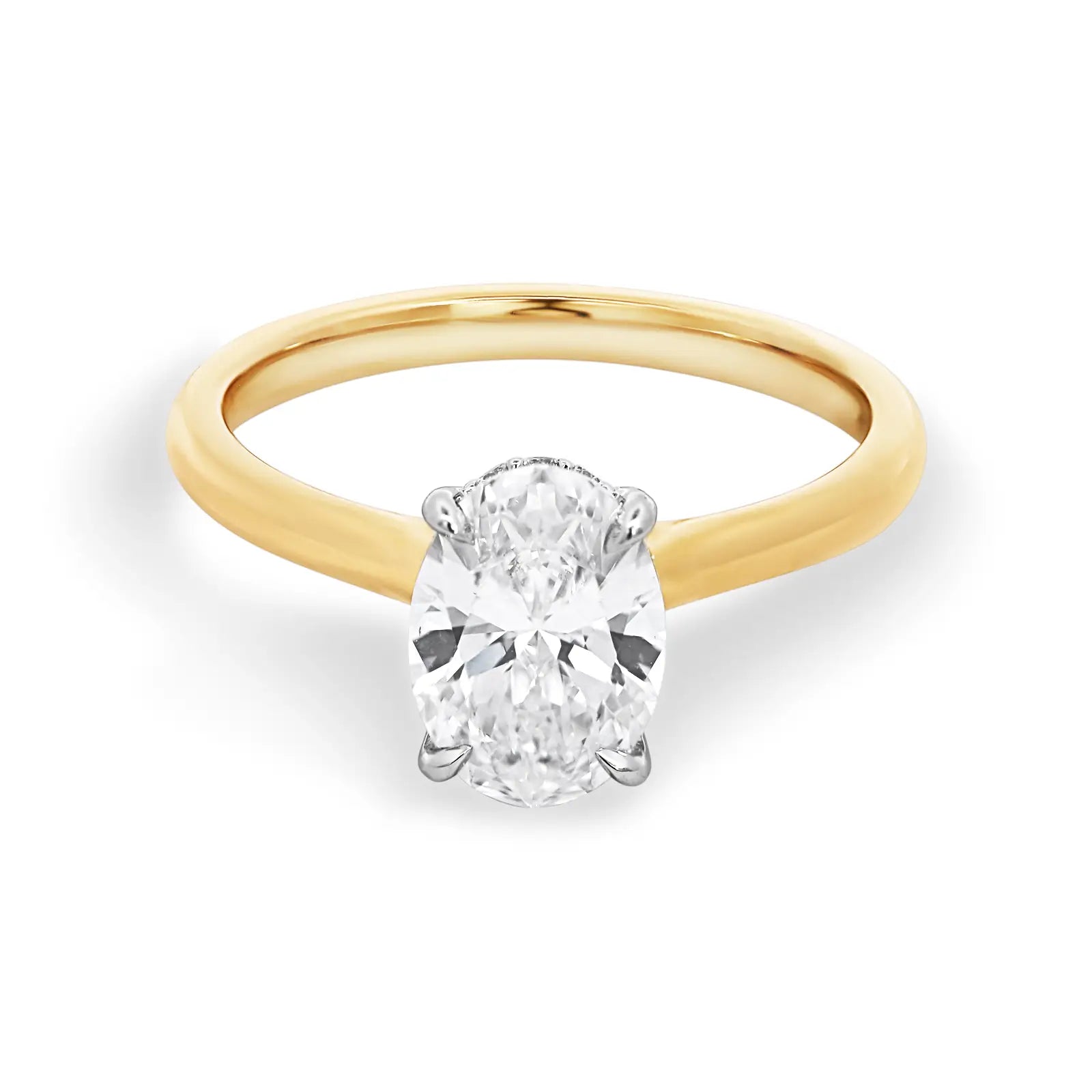 The Cara | 1.61ct Oval Lab Grown Diamond Engagement Ring