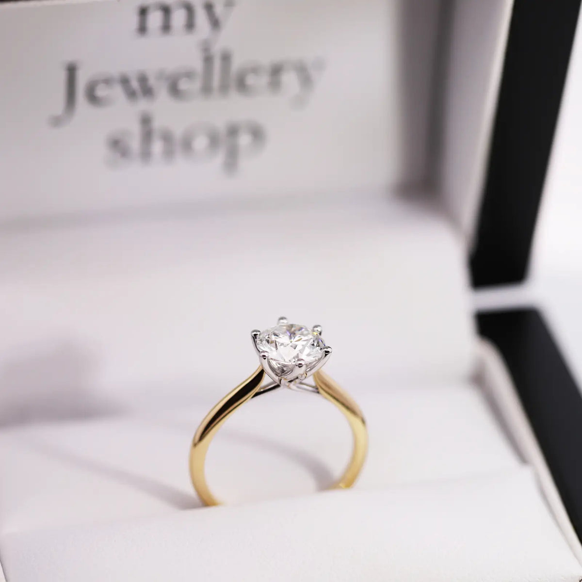The Audrey  1.55ct Round Lab Grown Diamond Engagement Ring