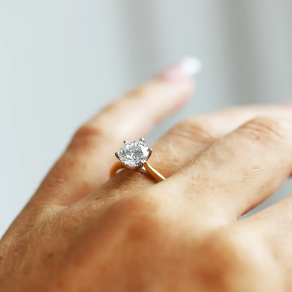 The Audrey | 1.55ct Round Lab Grown Diamond Engagement Ring - alternate view