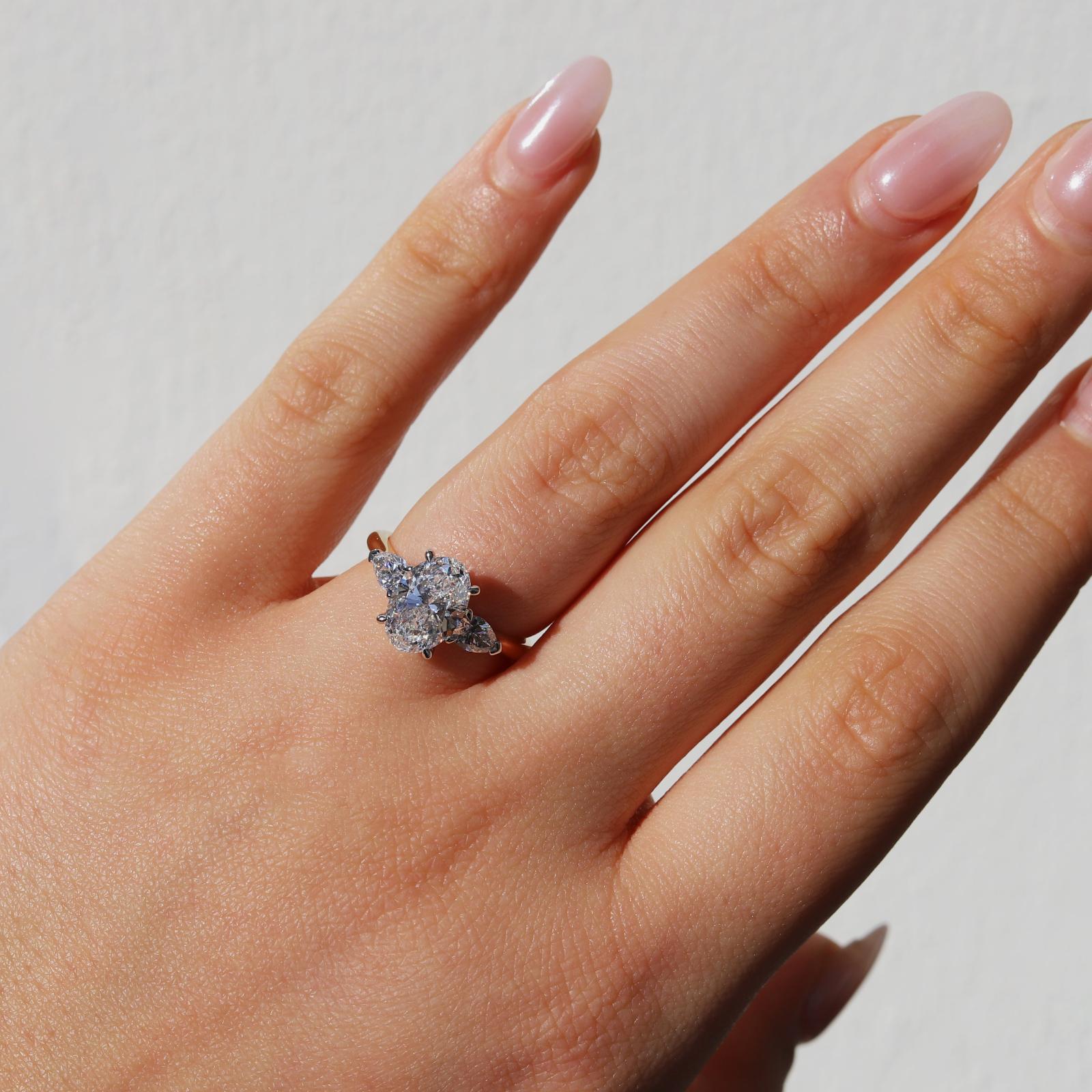 The Alexandra | 2.59ct Triogy Lab Grown Diamond Engagement Ring
