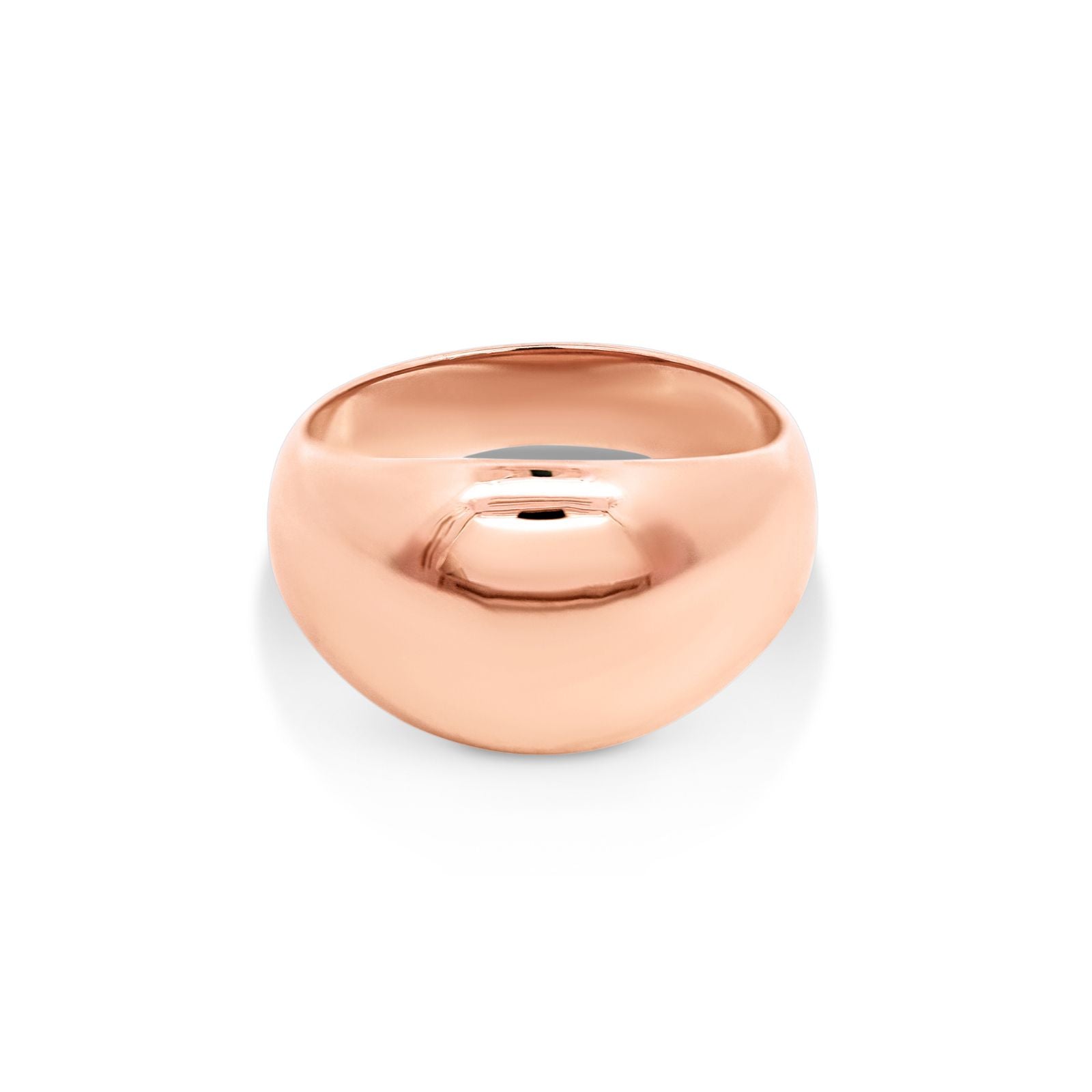 9ct Rose Gold Polished Dome Dress Ring