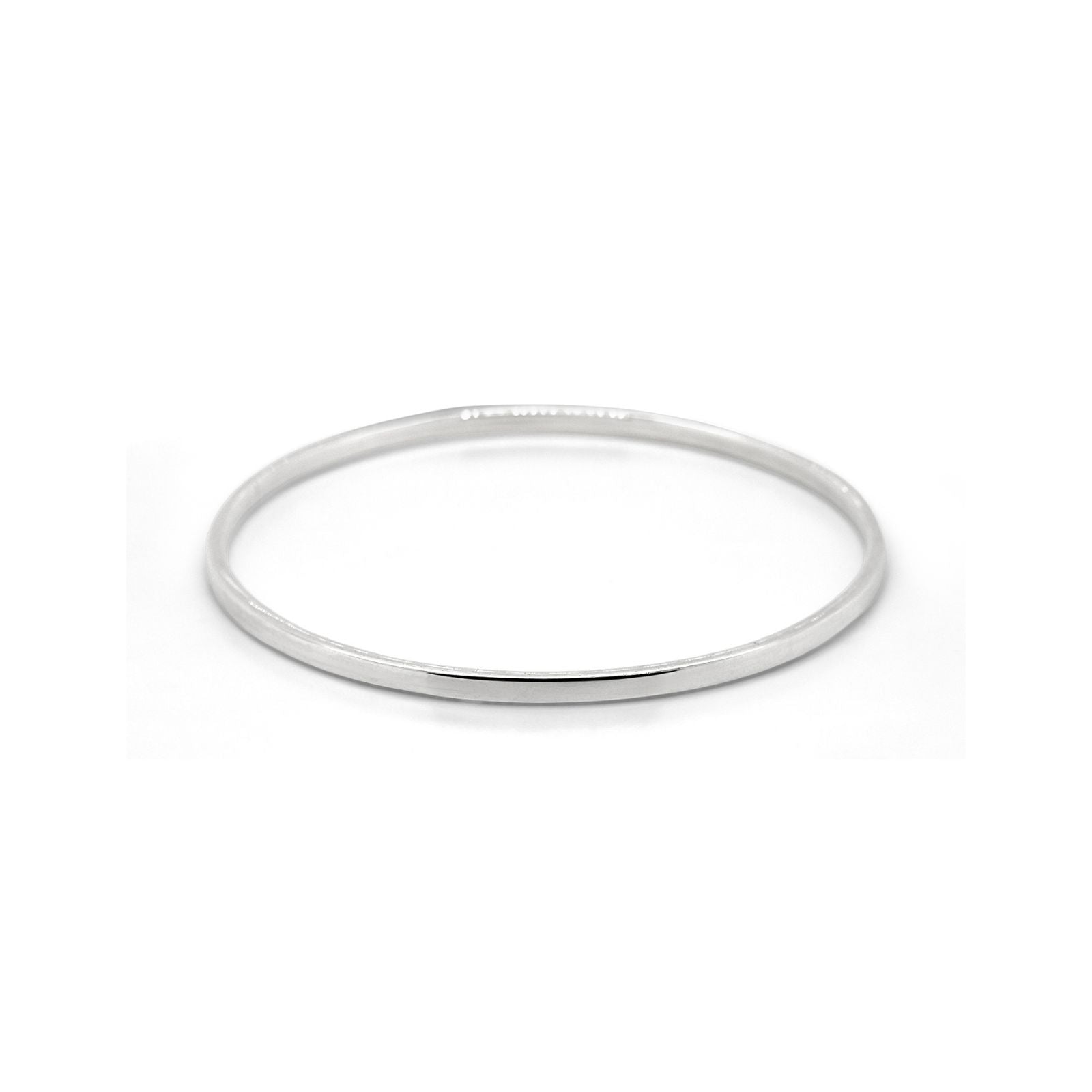 Sterling Silver Flat Profile Bangle