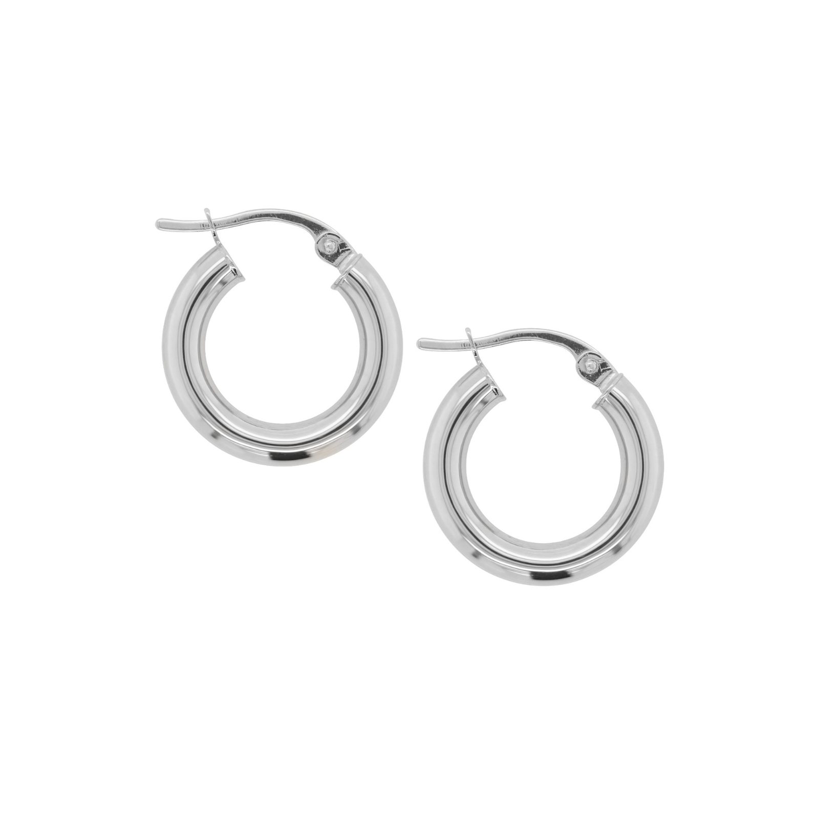 Sterling Silver Italian Hoop Earrings