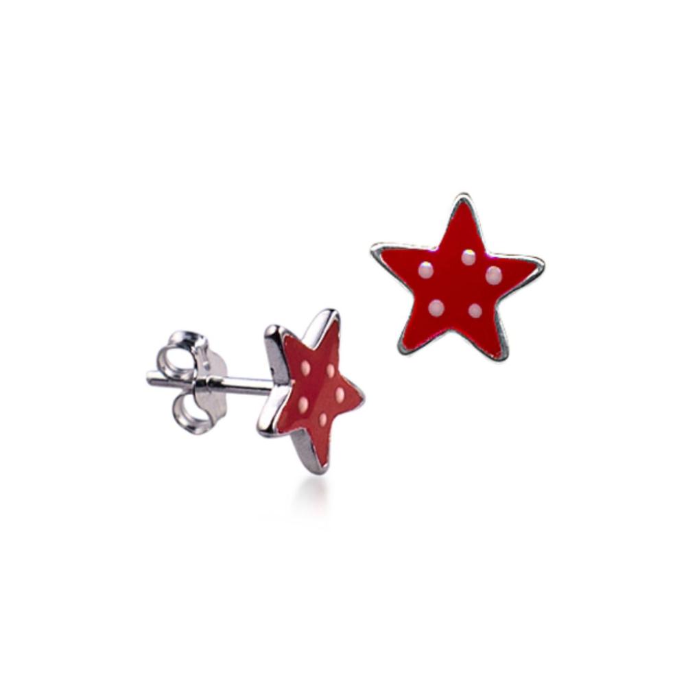 Enamel deals silver earrings