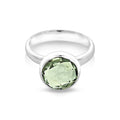 Sterling Silver Green Amethyst Ring