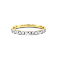 18ct Yellow Gold Diamond Set Wedding Ring