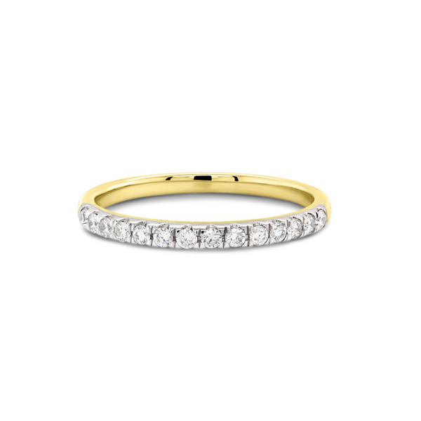 18ct Yellow Gold Diamond Set Wedding Ring