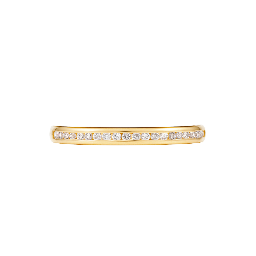 9ct Yellow Gold Diamond Wedding Ring