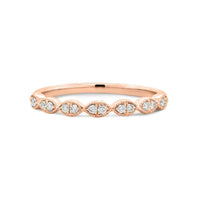 9ct Rose Gold Diamond Wedding Ring