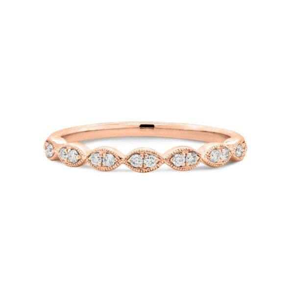 9ct Rose Gold Diamond Wedding Ring