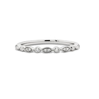 9ct White Gold Diamond Wedding Ring