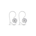 Sterling Silver Filigree Euro Ball Earrings