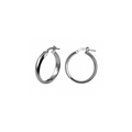 Sterling Silver Half Round Hoops