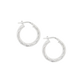 Sterling Silver Italian Hoops
