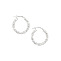 Sterling Silver Italian Hoops