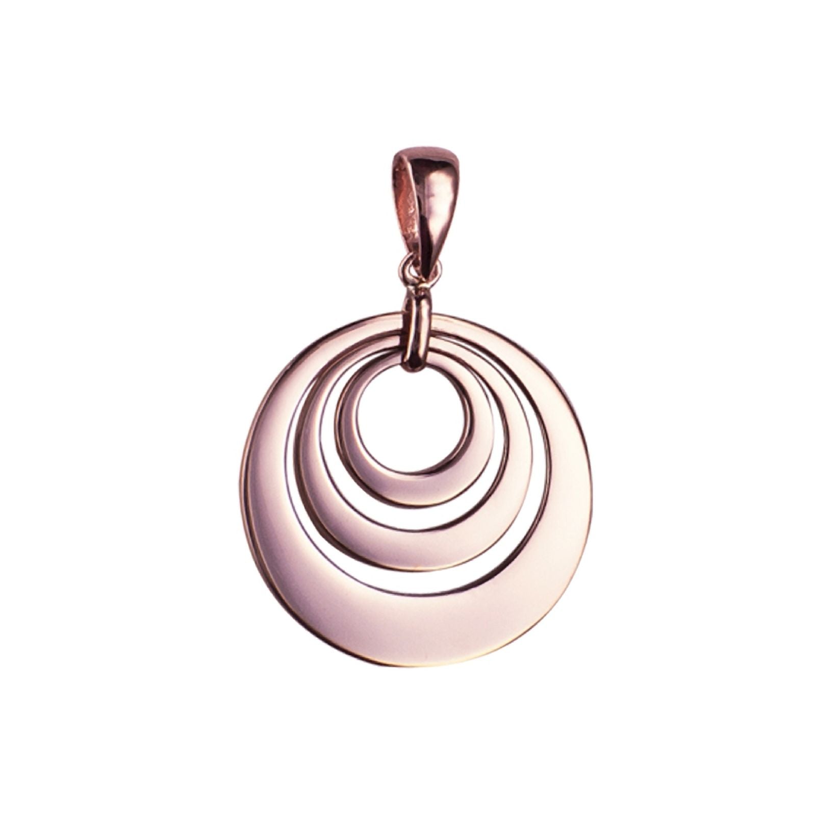 9ct Rose Gold Triple Disc Pendant