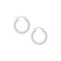 Sterling Silver 15mm Italian Hoops