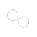 Sterling Silver 40mm Italian Hoops