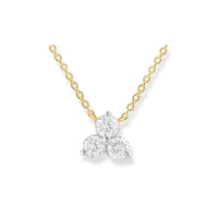 9ct Yellow Gold Diamond Pendant