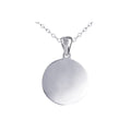 Sterling Silver Engravable 20mm Round Disc