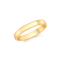 Ladies 9ct Yellow Gold Solid Plain Wedding Ring