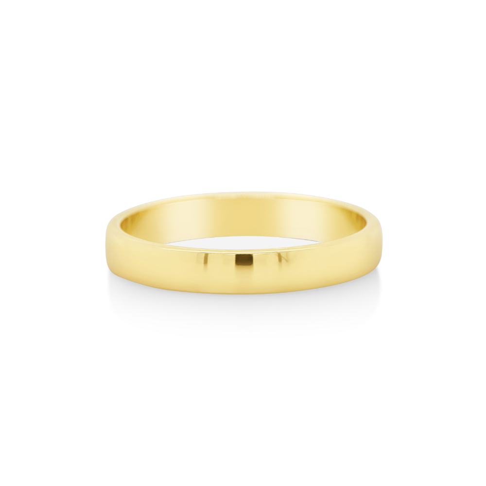 Ladies 9ct Yellow Gold Plain Wedding Ring
