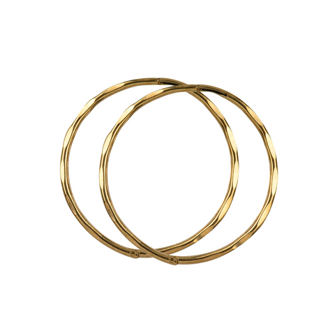 Heavy Gold Plated Facet 12mm Sleepers