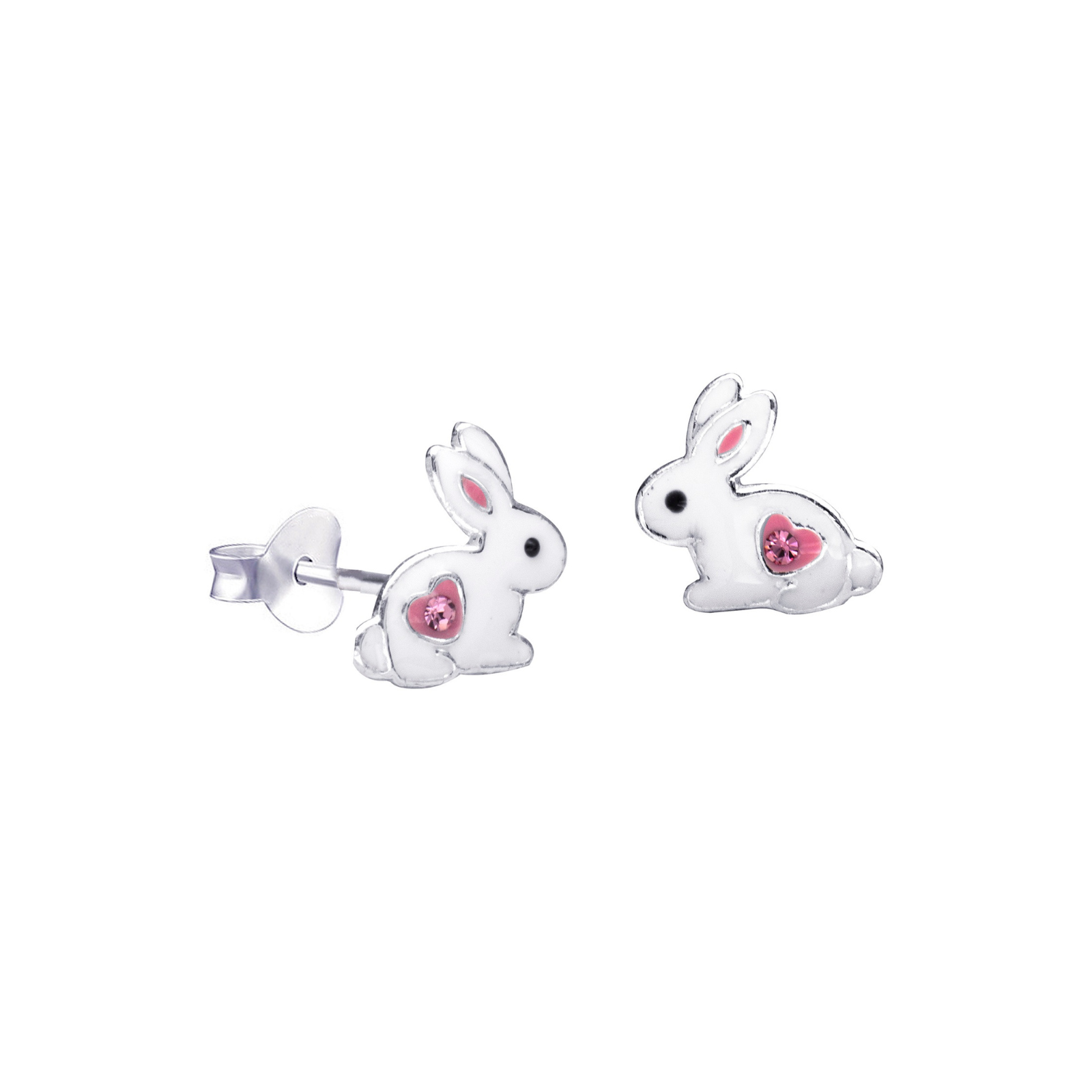 Sterling Silver Rabbit Studs