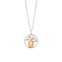 Dreamtime 9ct 2 Tone Australian Diamond Set Tree Of Life Pendant