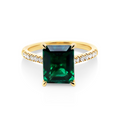 The Isabella | Biron Emerald Dress Ring