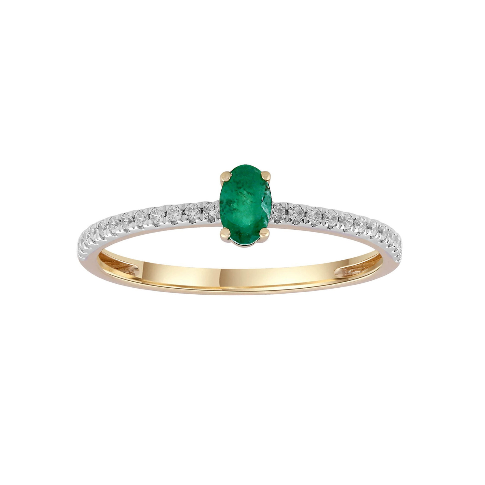 Oval cut emerald ring gold silver for women green emerald engagement r –  WILLWORK JEWELRY
