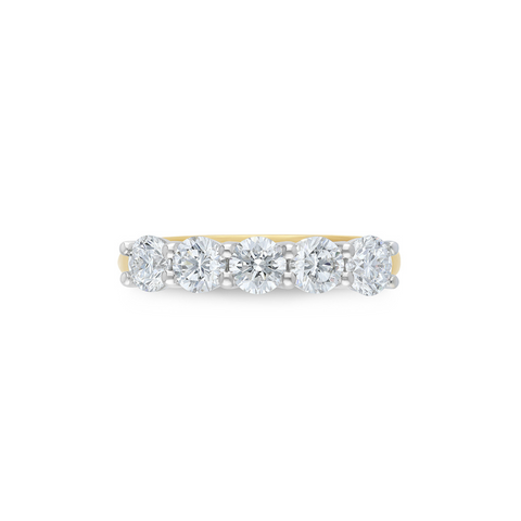 9ct Yellow Gold Lab Grown Diamond Wedding Band - alternate view