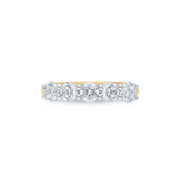 9ct Yellow Gold Lab Grown Diamond Wedding Band - alternate view