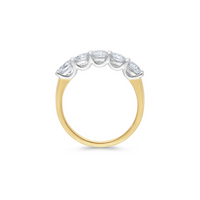 9ct Yellow Gold Lab Grown Diamond Wedding Band
