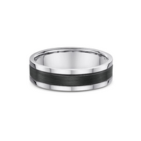 Titanium And Carbon Fibre Men's Wedding Ring