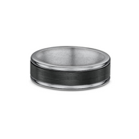 Men's Titanium And Carbon Fibre Wedding Ring