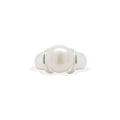 Sterling Silver Freshwater Button Pearl Ring