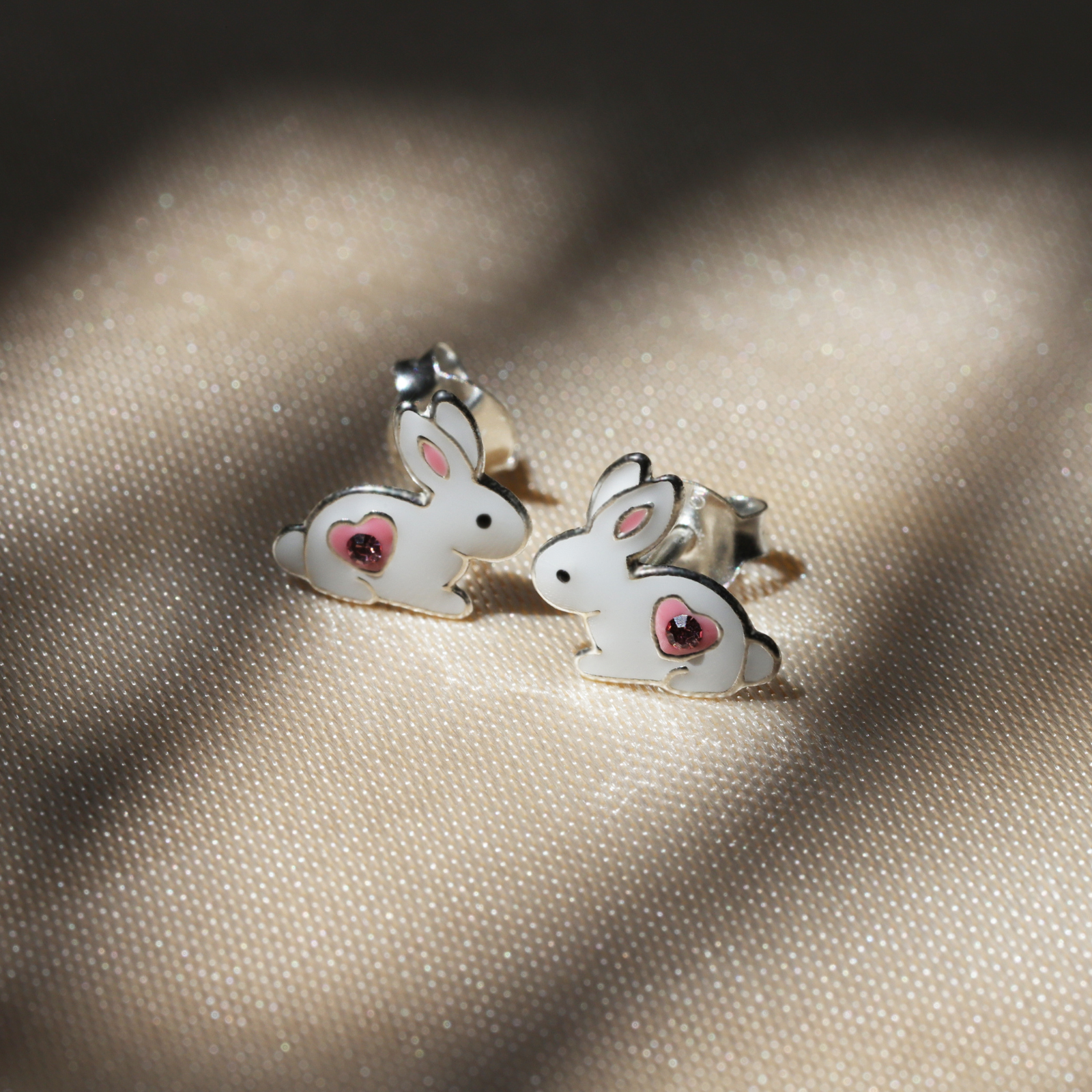 Sterling Silver Rabbit Studs