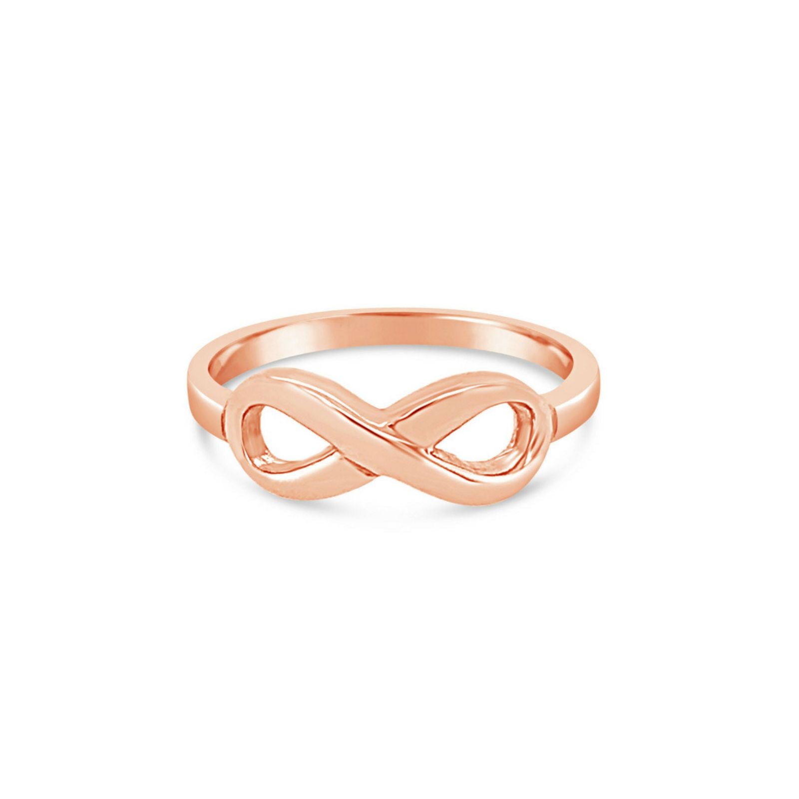 Rose Gold Polished Infinity Ring