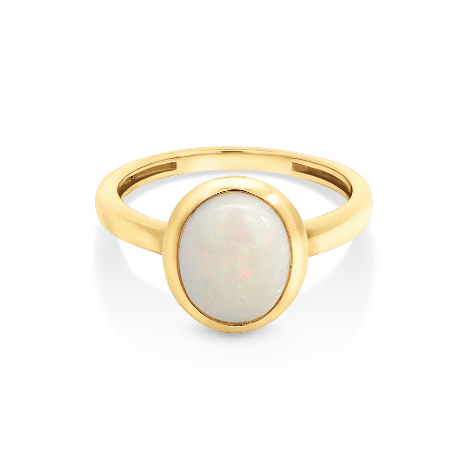 9ct Yellow Gold Oval Opal Ring