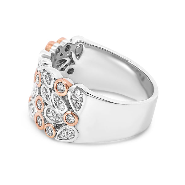 0.87ct Round Natural Diamond Dress Ring - alternate view