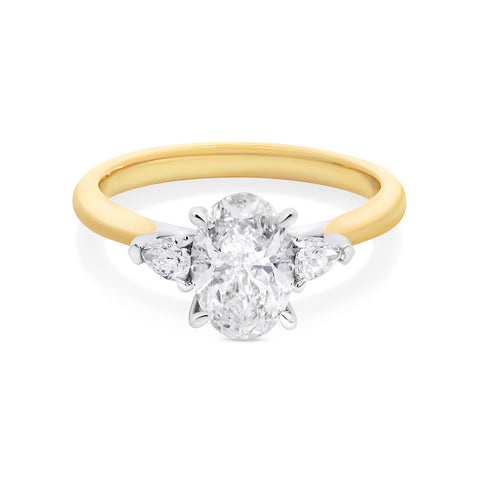 The Alexandra | 1.50ct Trilogy Lab Grown Diamond Engagement Ring