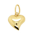 9ct Yellow Gold Puff Heart Charm