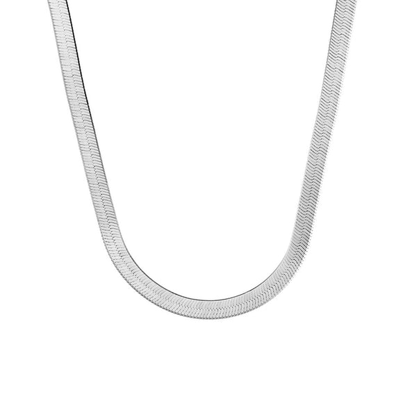 Sterling Silver 42cm Herringbone Chain - alternate view